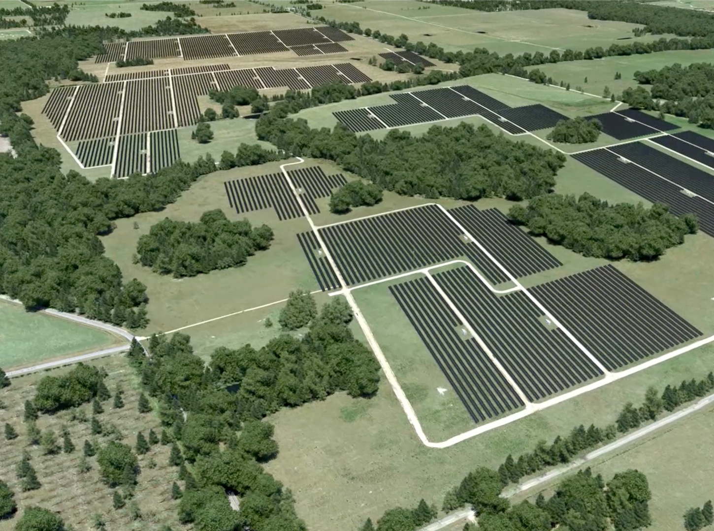 Solar farm visualization